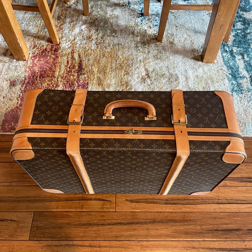Louis Vuitton Monogram Travel Suitcase in Brown and Tan - Picture 3 of 7